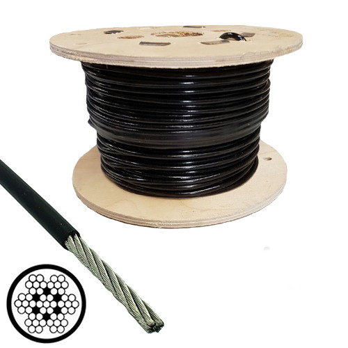 Cable de Acero Forrado de Pvc 3 a 4mm